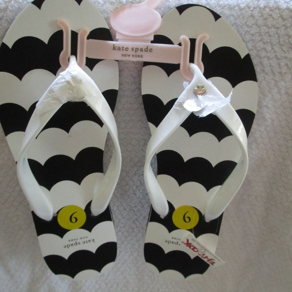 New Kate spade MILLI wedge flip flops 9M